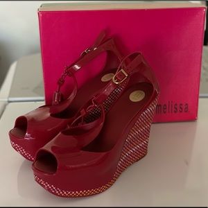 Melissa Peace II Wedge Pump with Tassels